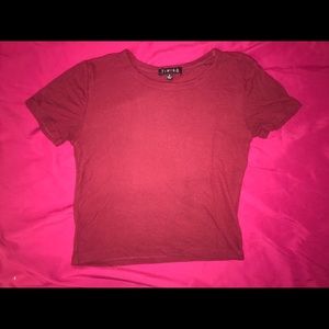 Red Crop Top